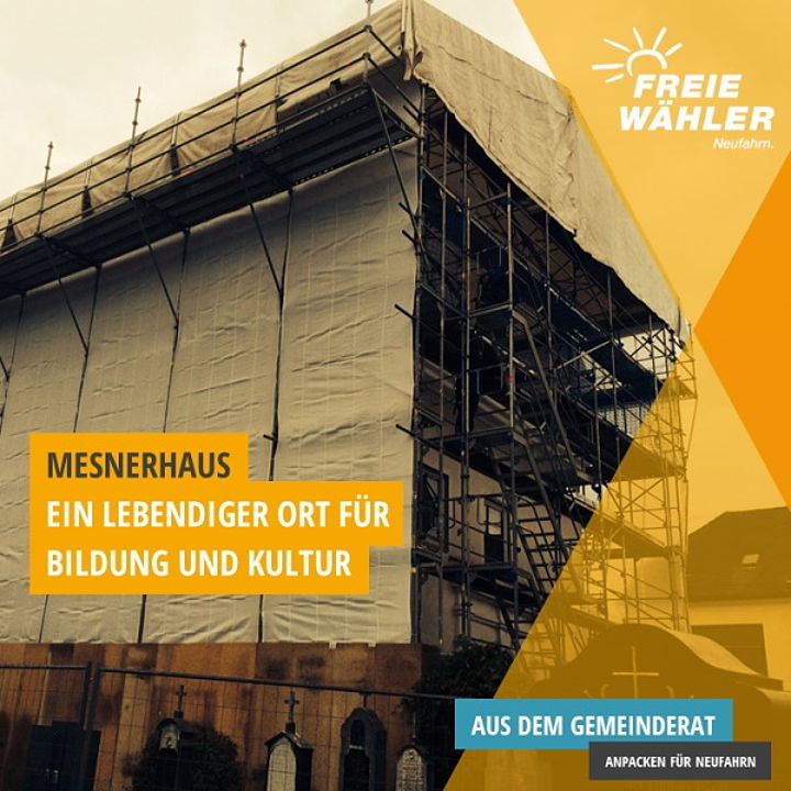 Mesnerhaus eingehüllt - Bild/Designe: Bp