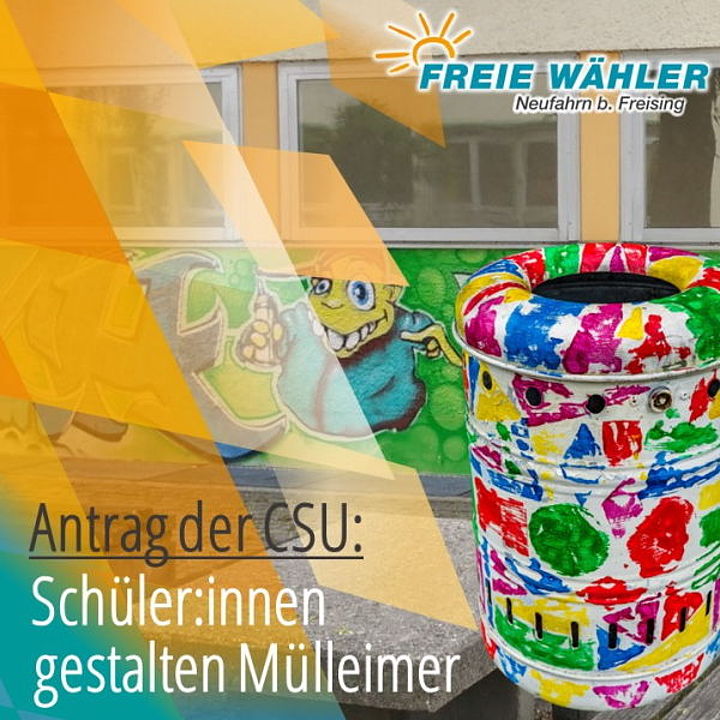 Mülleimer bemalen - Bild-Design: Bp