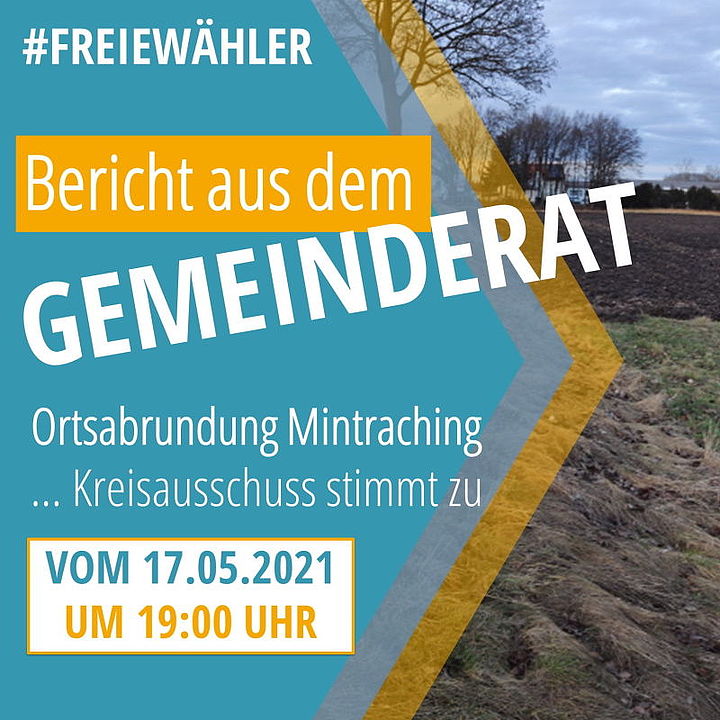 Ortsabrundung Mintraching - Bild: Bp