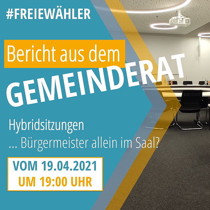 Hybridsitzung auch bei uns
