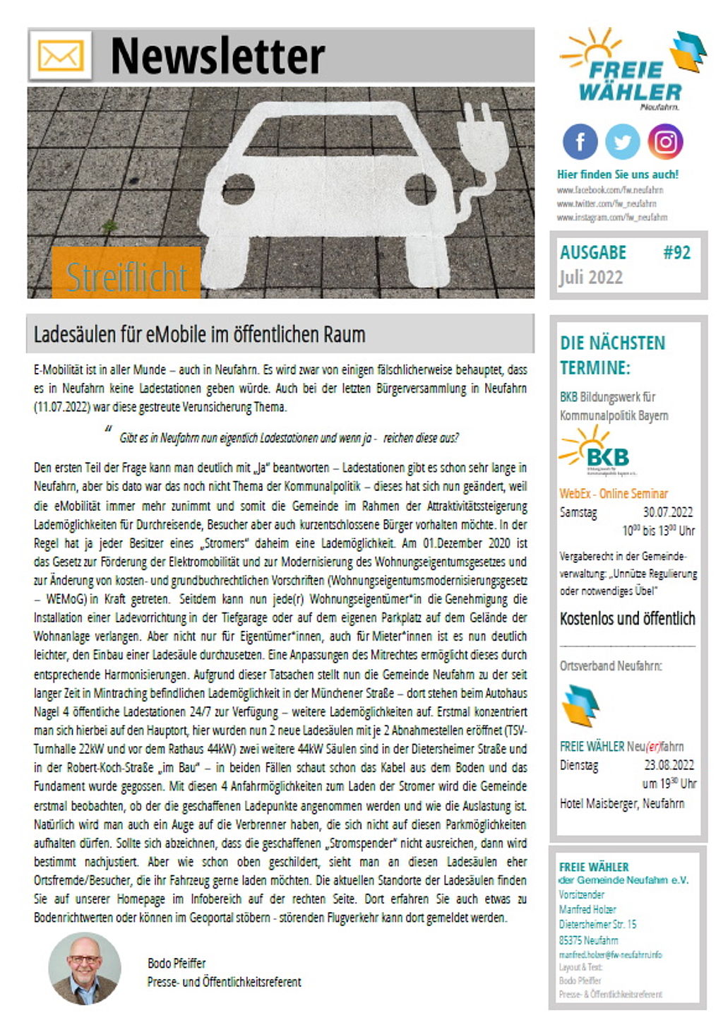 Streiflicht Ausgabe Juli 2022