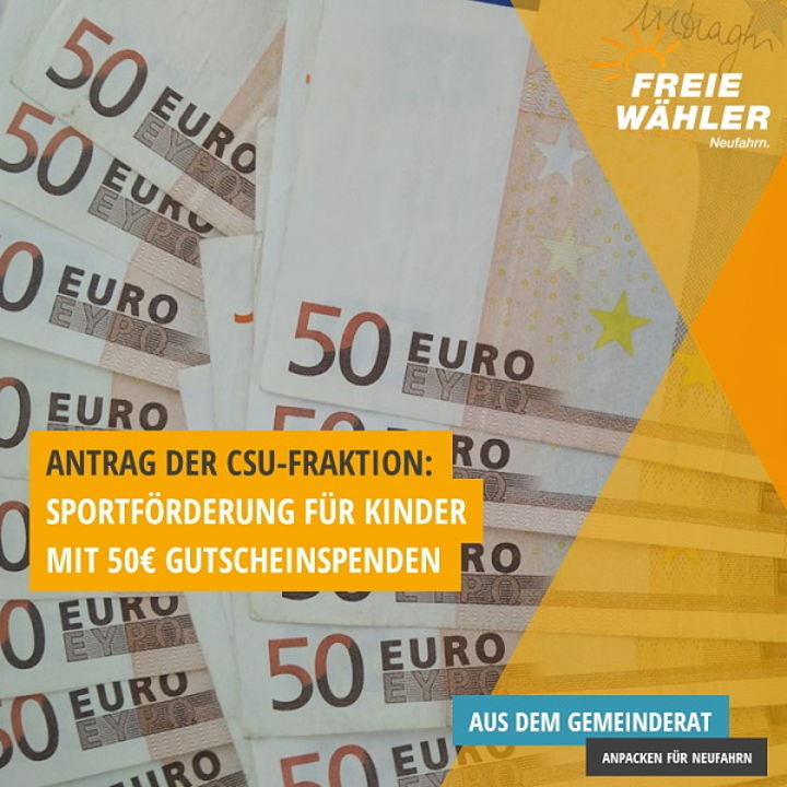 Sportförderung in Neufahrn - Bild und Collage: Bp